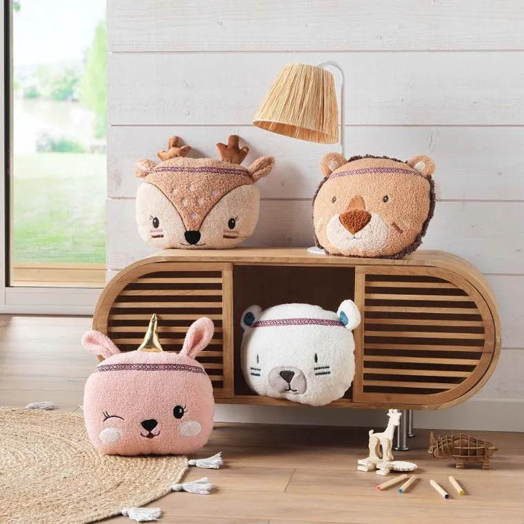 Douceur d'intérieur, poduszka przytulanka z uszkami, Etoiline, 30-30 cm