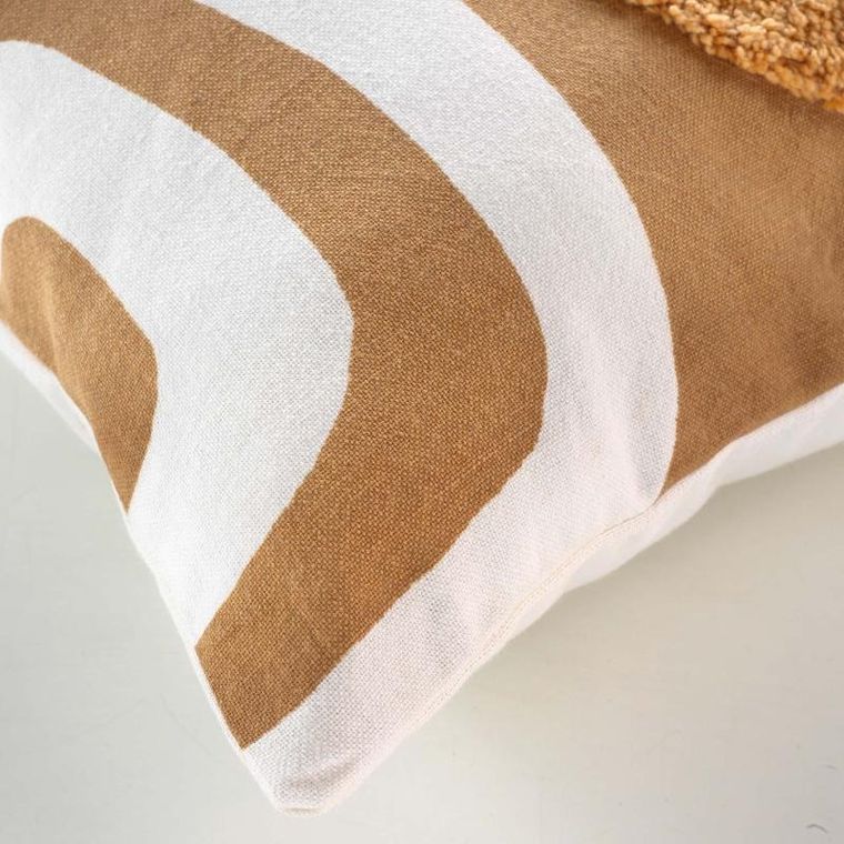 Douceur d'intérieur, poszewka dekoracyjna, Mirade, abstrakcyjny wzór, tuftowana bawełna, 40-40 cm