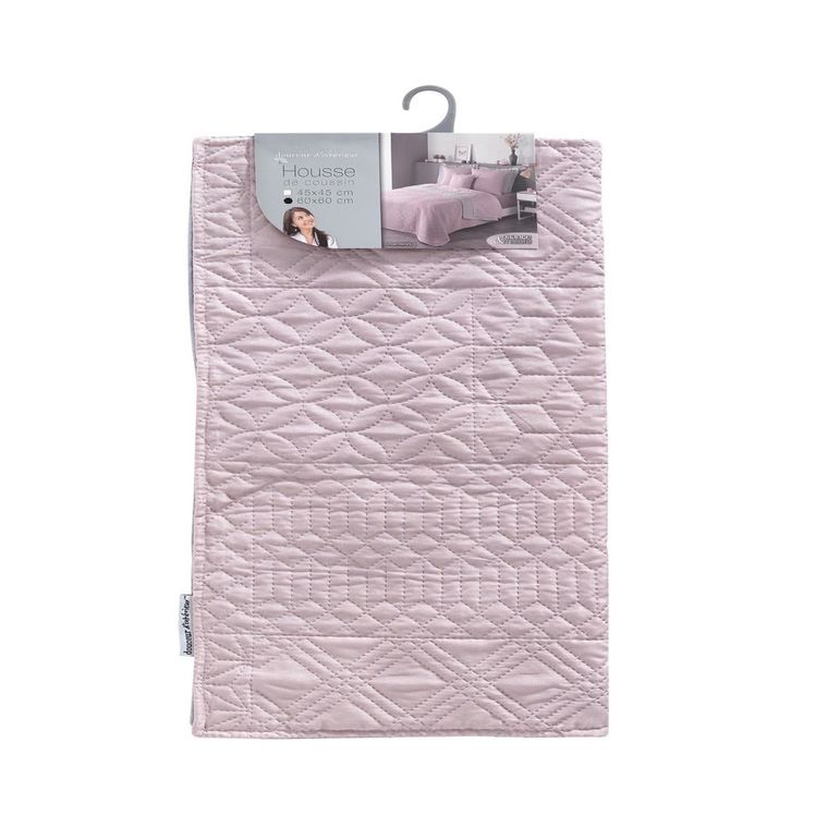 Douceur d'intérieur, poszewka na poduszkę, 60-60 cm, Cottage, różowa