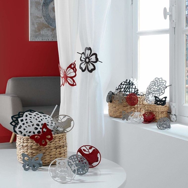 Douceur d'intérieur, spinka do zasłony, Rosae, 1 szt., beżowa