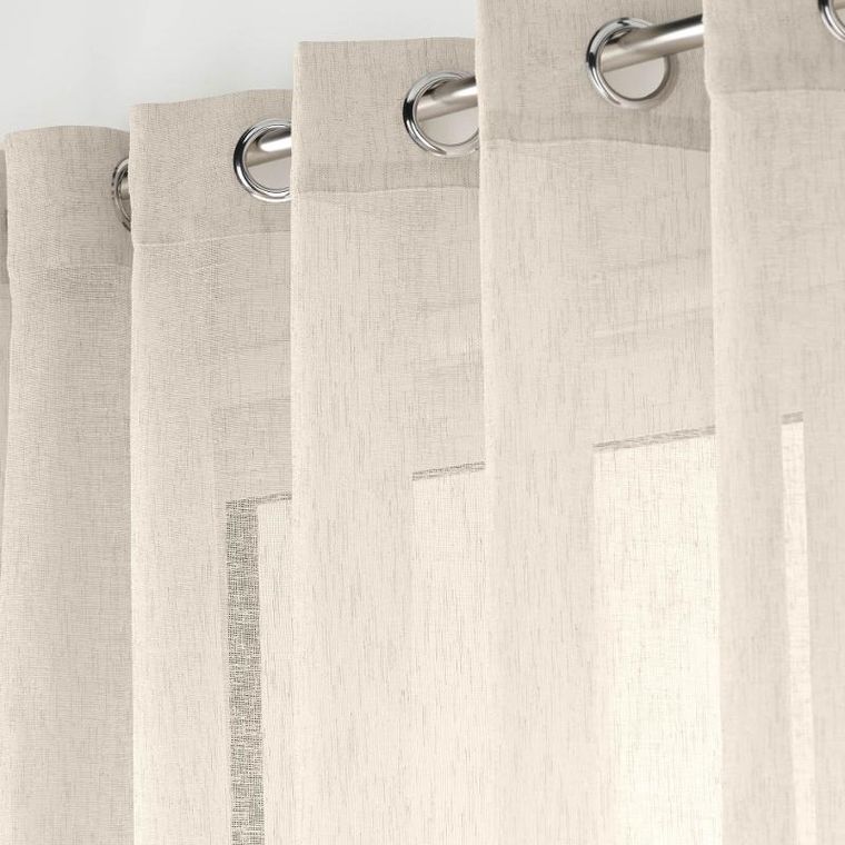 Douceur d'intérieur, szeroka zasłona na przelotkach, efekt lnu, Carlin