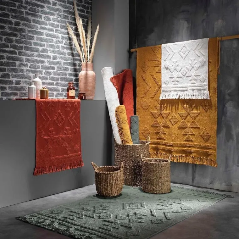 Douceur d'intérieur, żakardowy dywanik z frędzlami, Cilaos, 120-170 cm