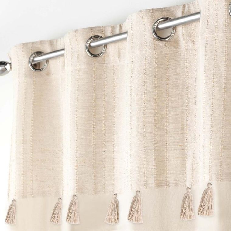 Douceur d'intérieur, zasłona boho, Izigold, z chwostami, 140-240 cm