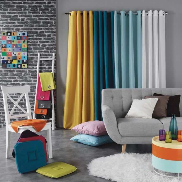 Douceur d'intérieur, zasłona na przelotkach, 140-240 cm, Panama, biała