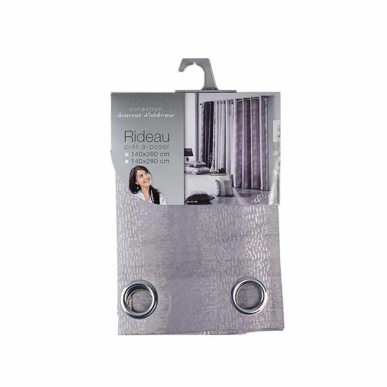 Douceur d'intérieur, zasłona na przelotkach, Arc en Ciel, 140-260 cm, taupe