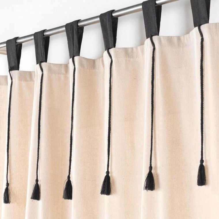 Douceur d'intérieur, zasłona na szelkach, Filine, polibawełna, 140-240 cm