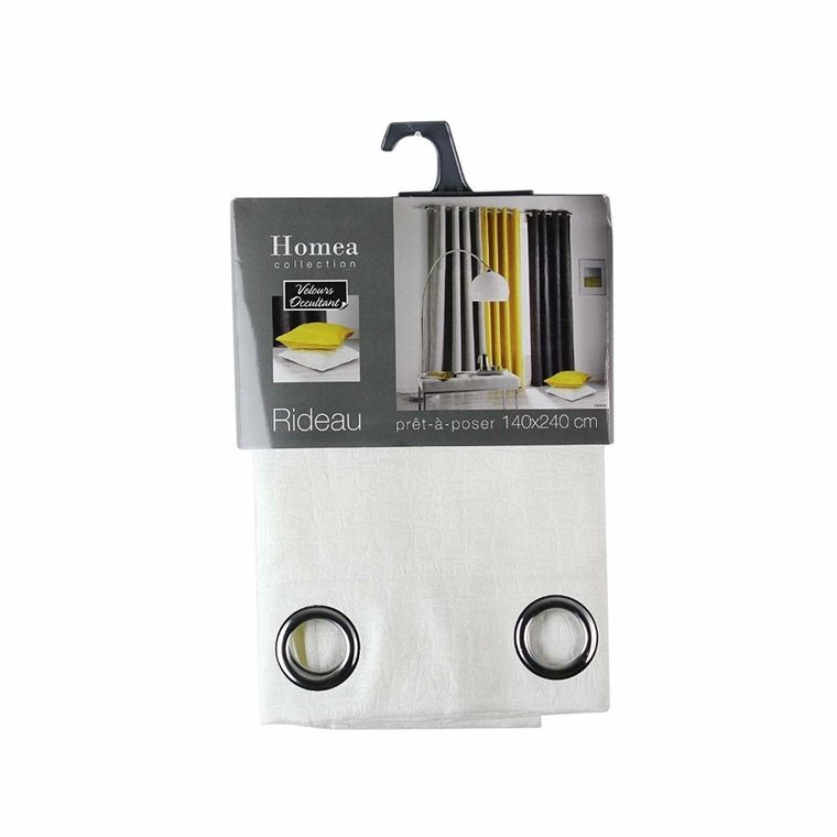 Douceur d'intérieur, zasłona zaciemniająca, 140-240 cm, Opacia, biała