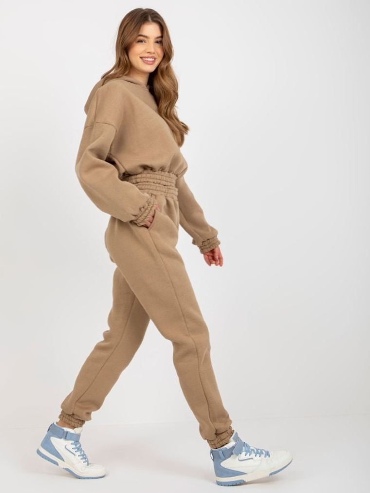 Dres damski, beżowy, Ex Moda