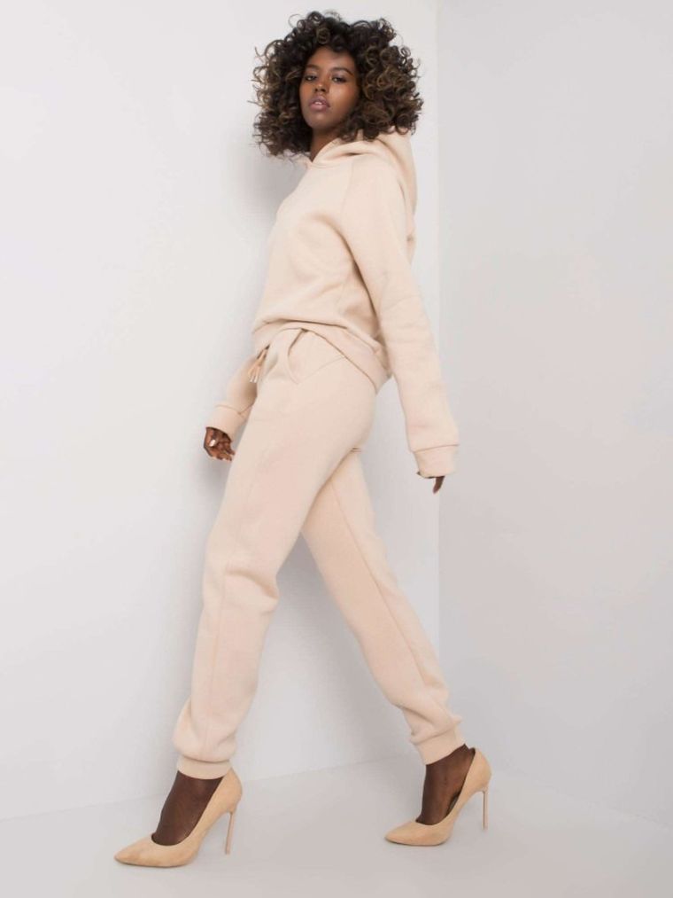 Dres damski, beżowy, Ex Moda