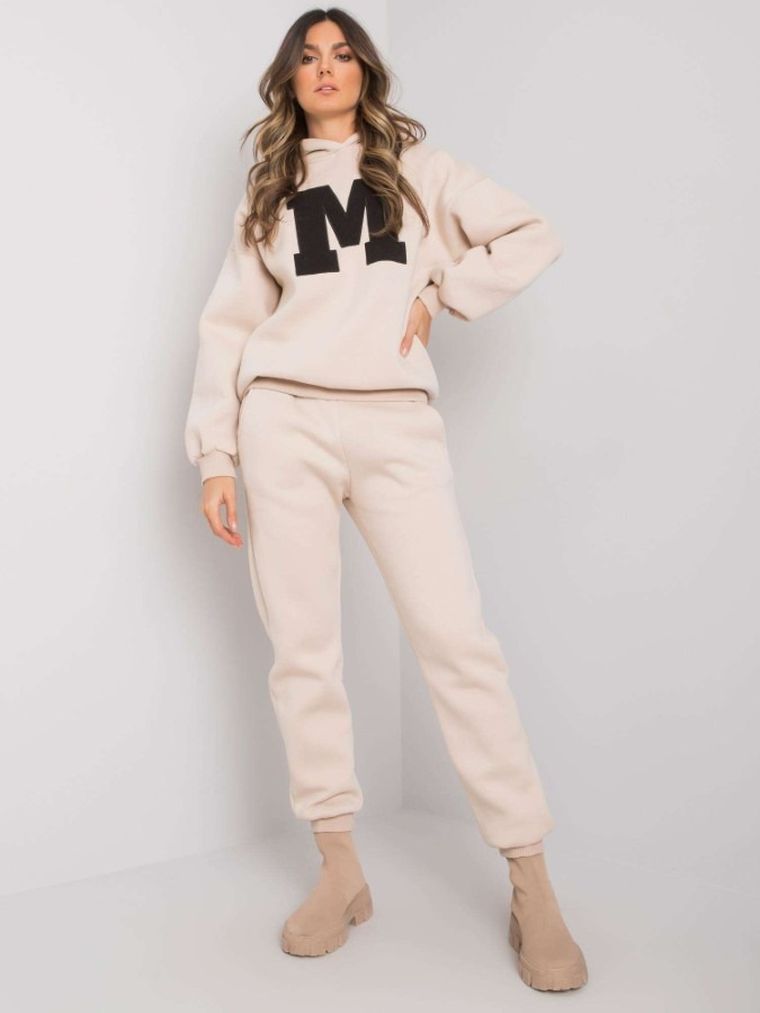 Dres damski, beżowy, Ex Moda