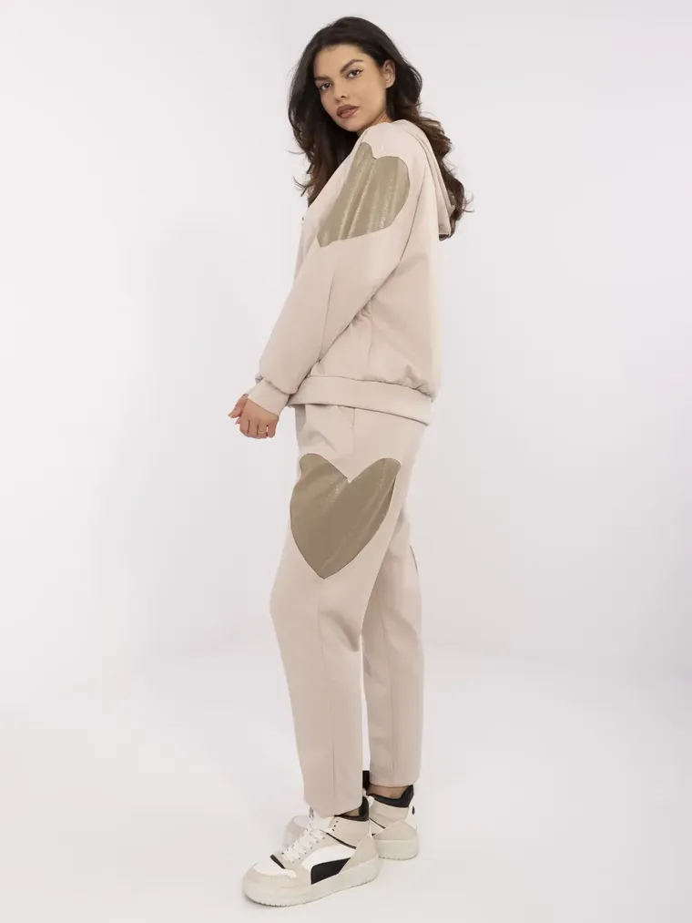 Dres damski, beżowy, Italy Moda