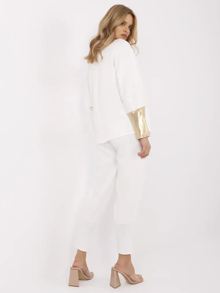 Dres damski, ecru, Italy Moda