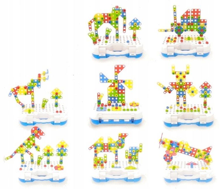 Dromader, klocki konstrkcyjne w walizce, 240 elementów