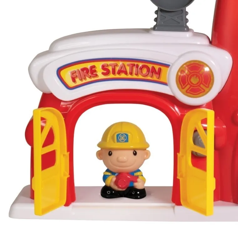 Dumel Discovery, Ekipa strażacka, interaktywny garaż strażacki, zestaw z pojazdem i figurkami