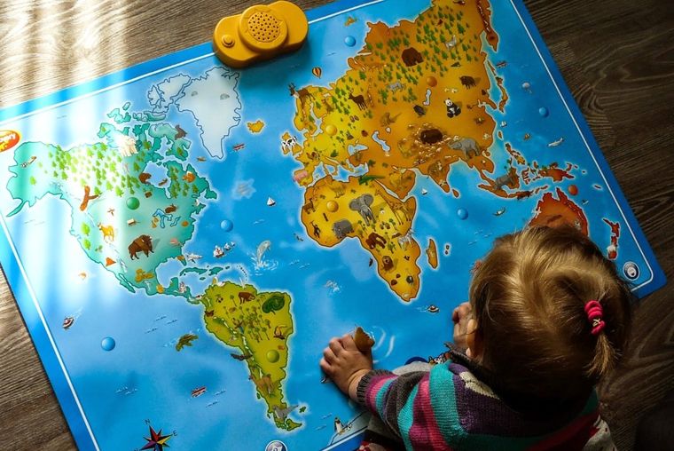 Dumel Discovery, Interaktywna mapa zwierząt świata, zabawka edukacyjna