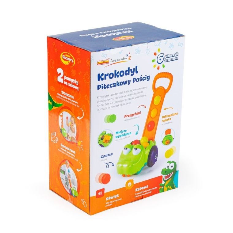 Dumel Discovery, Krokodyl - piłeczkowy pościg, zabawka interaktywna