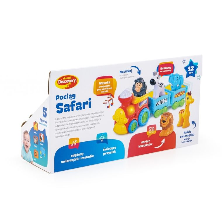 Dumel Discovery, Pociąg Safari, interaktywny pociąg z figurkami zwierząt