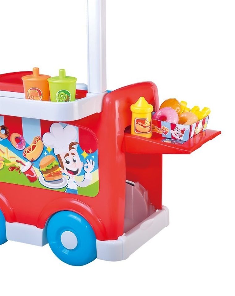 Dumel Discovery, Wózek z hamburgerami, zestaw akcesoriów, 26 elementów