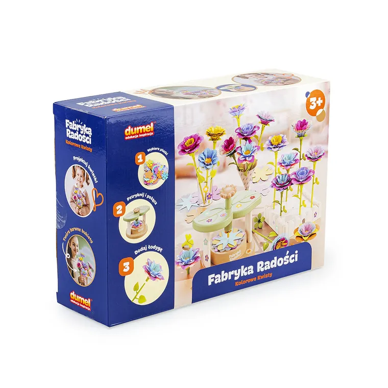 Dumel, Fabryka Radości, Kolorowe kwiaty, zestaw kreatywny do tworzenia kwiatów