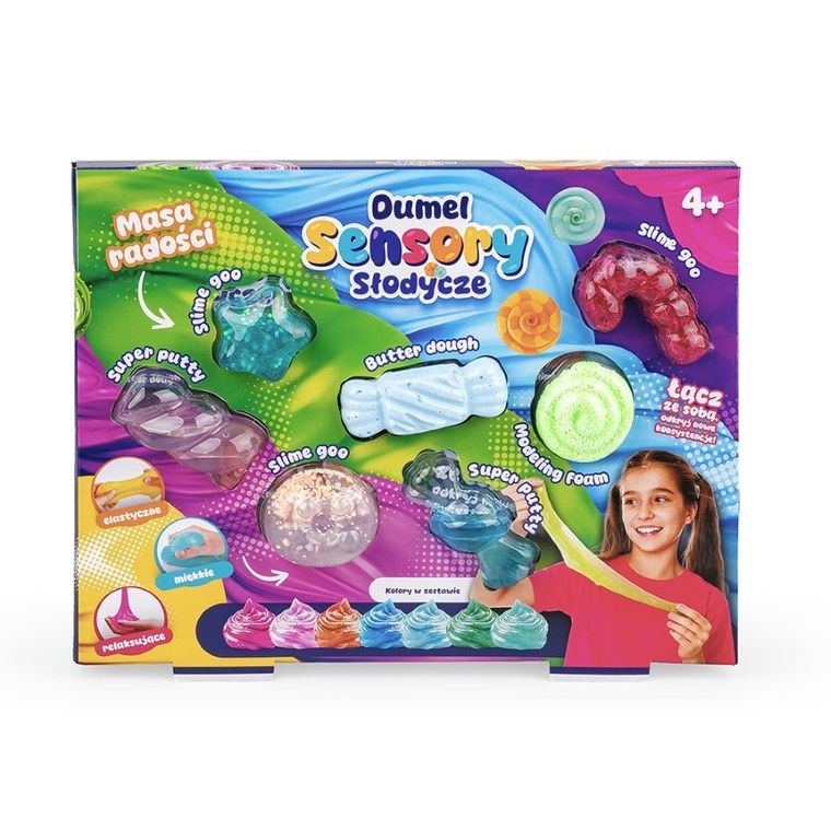 Dumel, Sensory, Słodycze, zestaw mas plastycznych