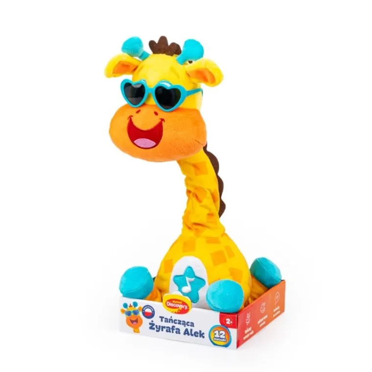 Dumel, Tańcząca żyrafa Alek, zabawka interaktywna, żółta