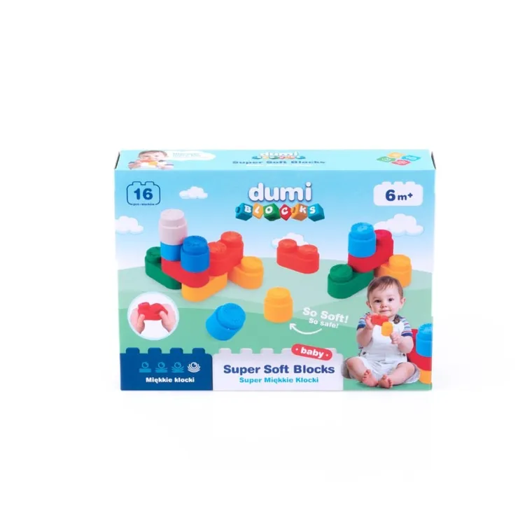 DumiBlocks, Super Miękkie Klocki, 16 szt.