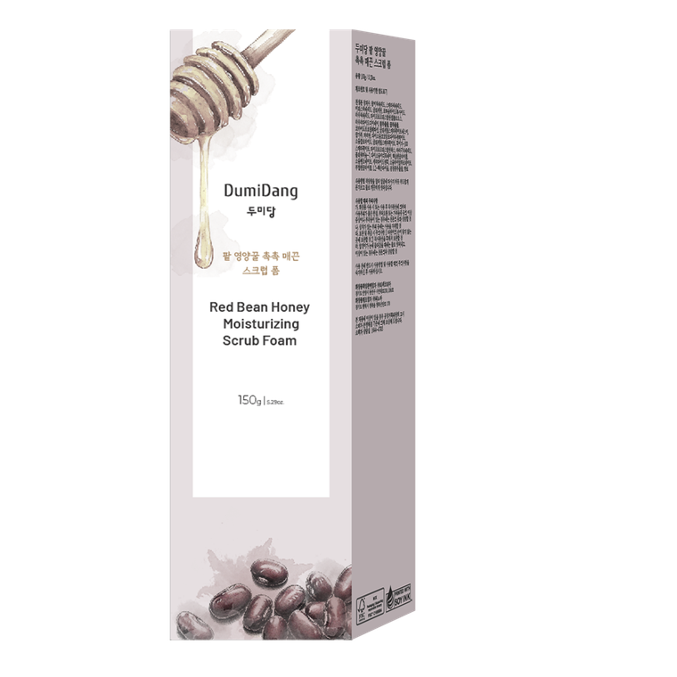 Dumidang, Red Bean Honey Moisturizing, peeling-pianka nawilżająco-rozświetlający do ciała, 150 g