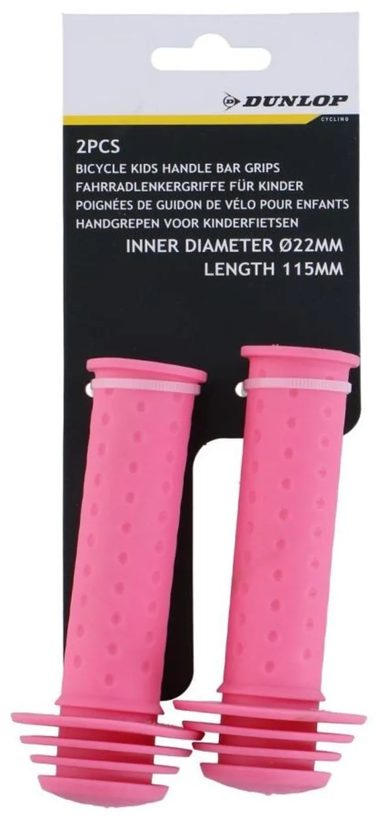 Dunlop, chwyty do kierownicy, różowy, 115 mm