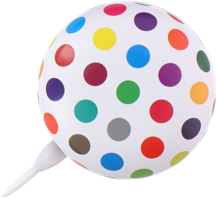 Dunlop, dzwonek rowerowy, kropki, 80 mm