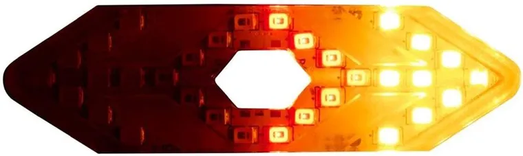 Dunlop, lampka rowerowa, tył, z sygnalizatorem LED