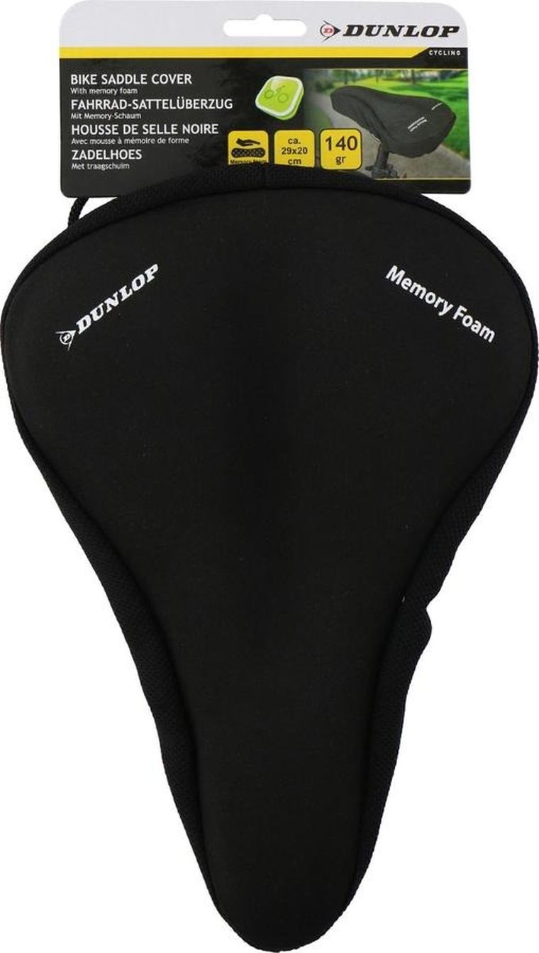 Dunlop, pokrowiec memory foam, na siodło, 290-200mm