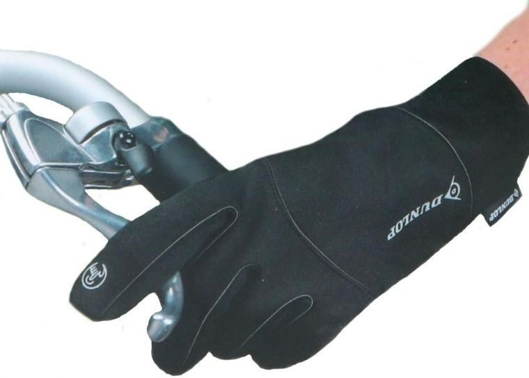 Dunlop, rękawiczki rowerowe ocieplane, touchscreen, senior, rozmiar M