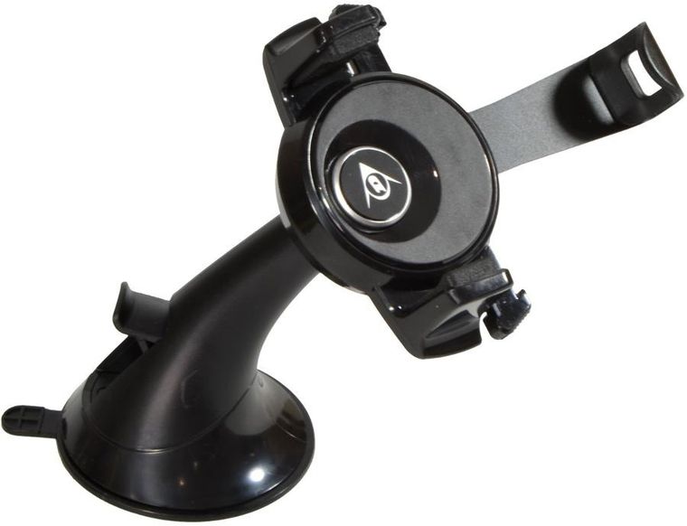 Dunlop, uchwyt na telefon do samochodu, obracany, przyssawka