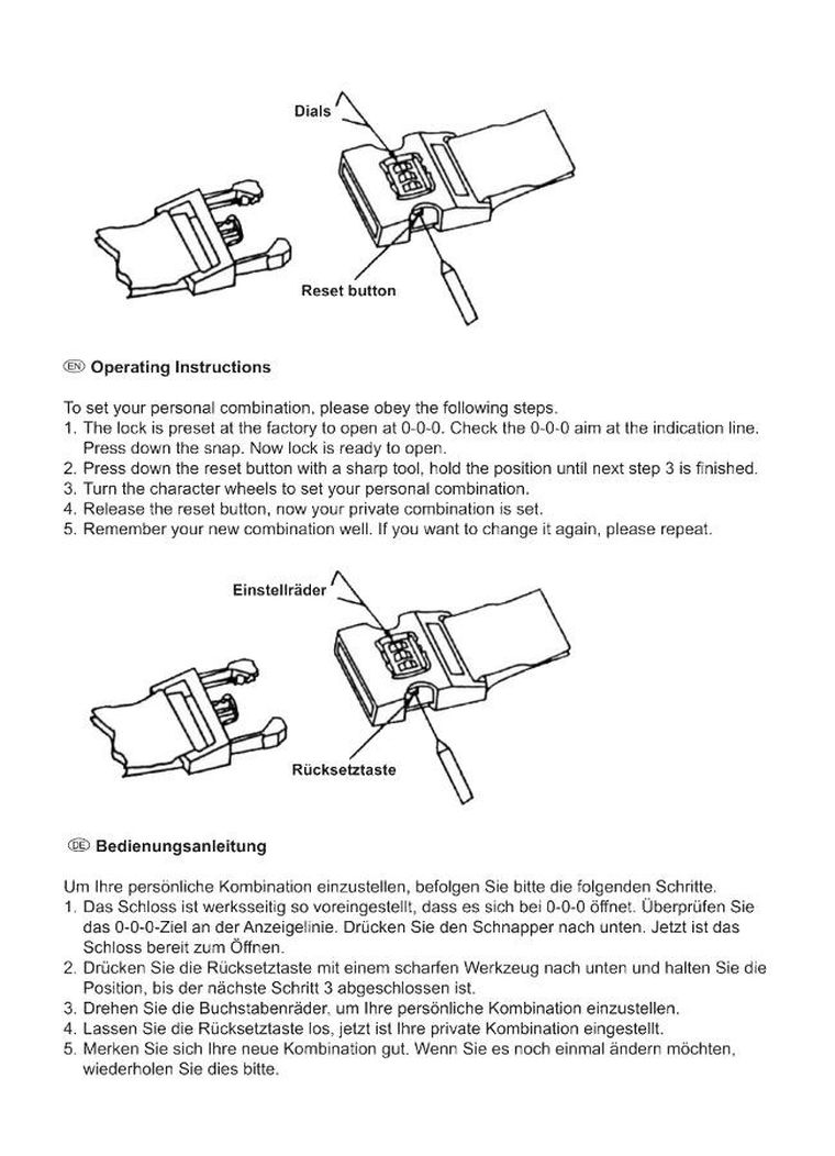 Dunlop, uniwersalny pas zabezpieczający do walizki, na szyfr, 200-5 cm