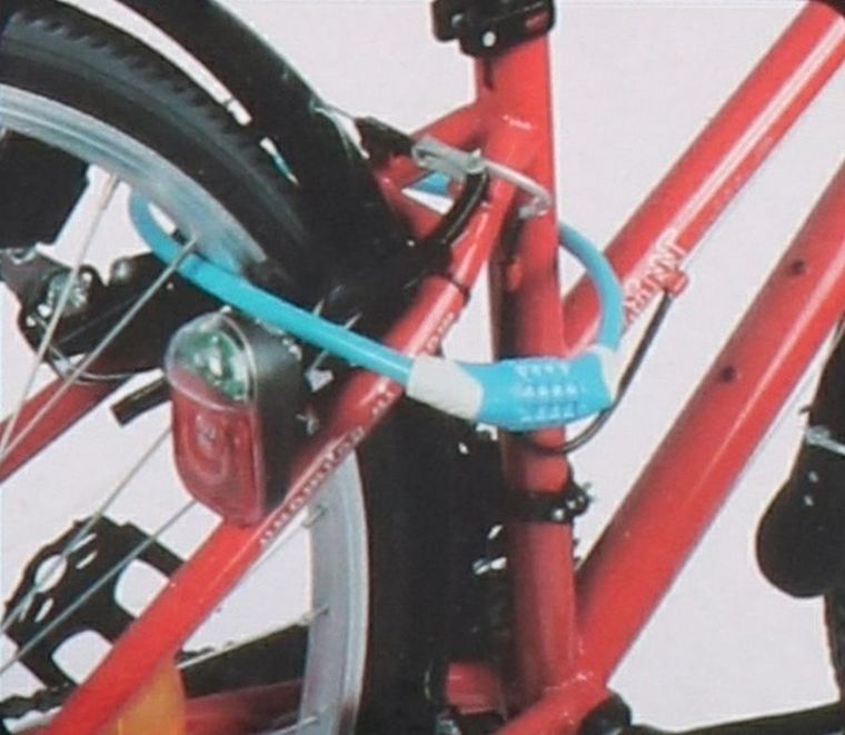 Dunlop, zapięcie rowerowe spiralne, na szyfr, 10mmx65 cm, zielone