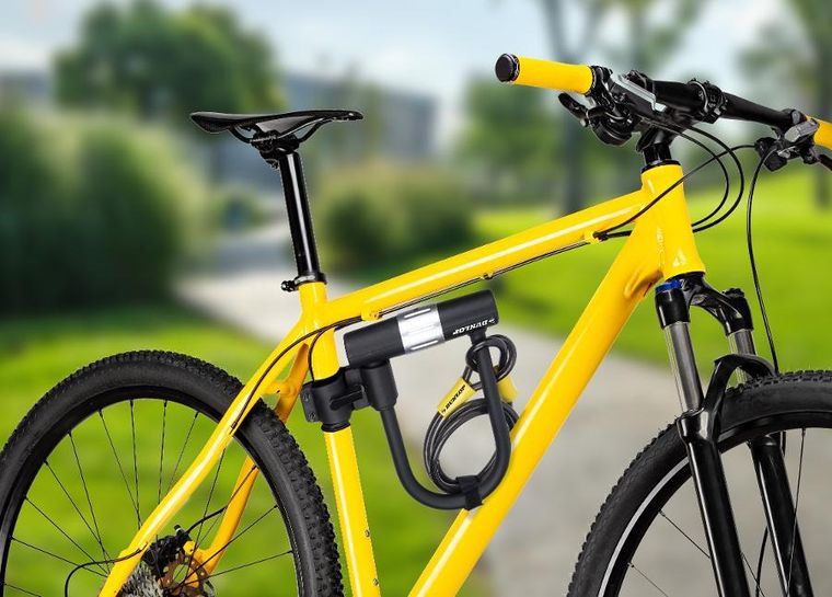 Dunlop, zapięcie rowerowe u-lock + linka, 10-1200mm