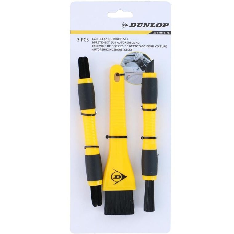 Dunlop, zestaw do sprzątania samochodu, 3 elementy