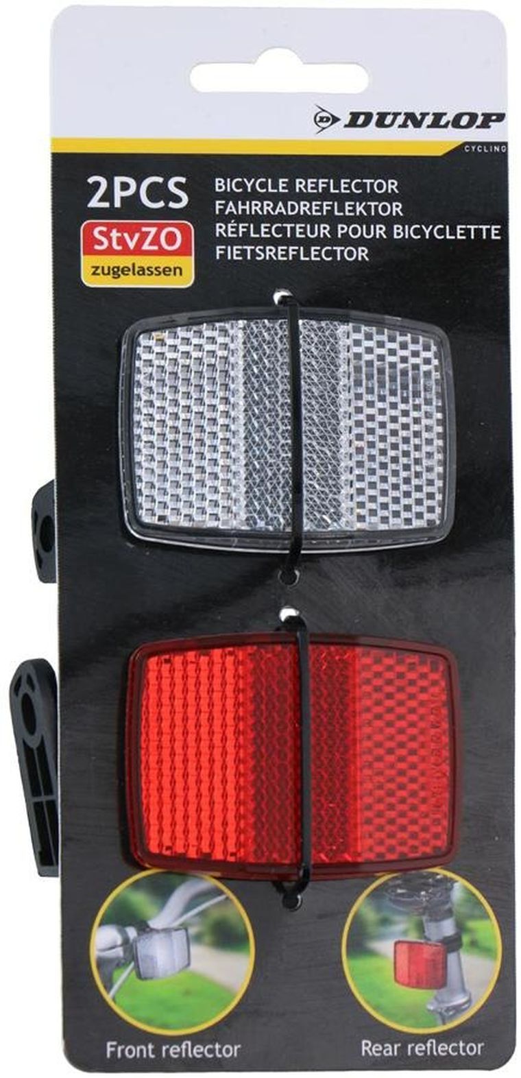 Dunlop, zestaw odblasków przód tył