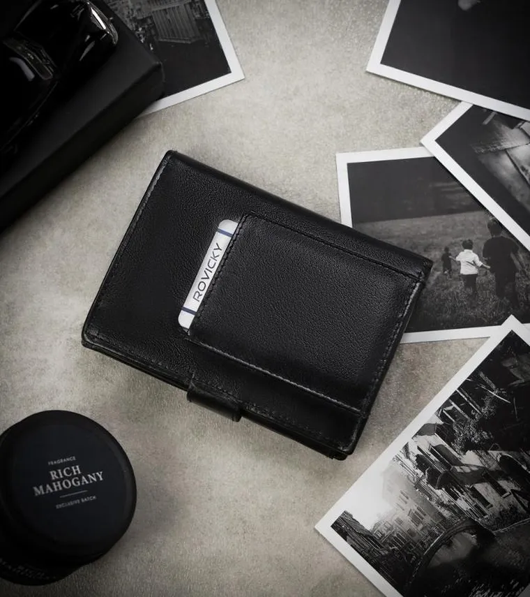 Duży, skórzany portfel męski z systemem RFID Protect, Cavaldi