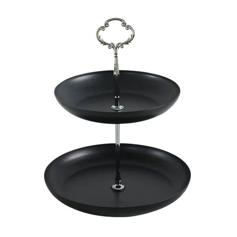 Dwupoziomowa patera, czarna