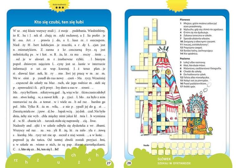 Dyktanda z przysłowiami do klasy 6. Kolorowe ilustracje