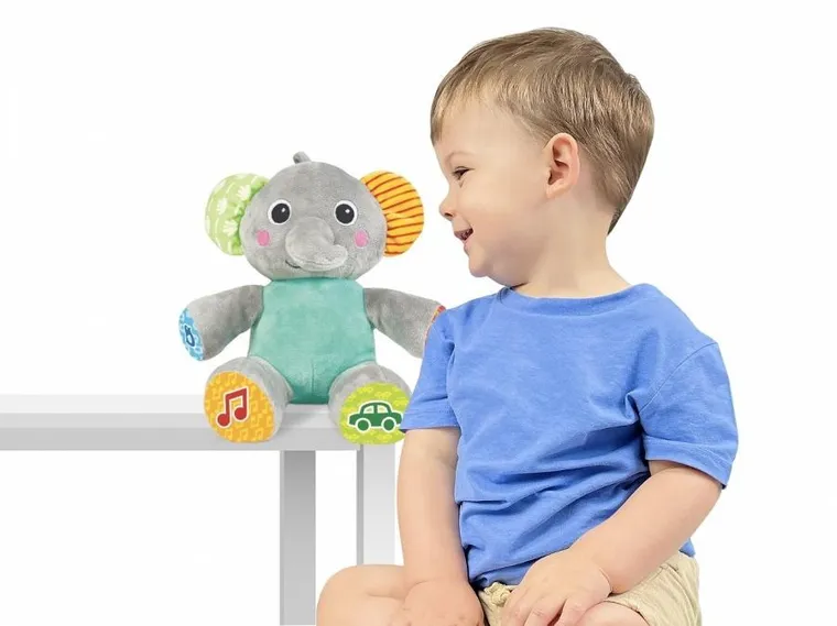 E-Edu, Edukacyjne zwierzątko, maskotka interaktywna, słonik