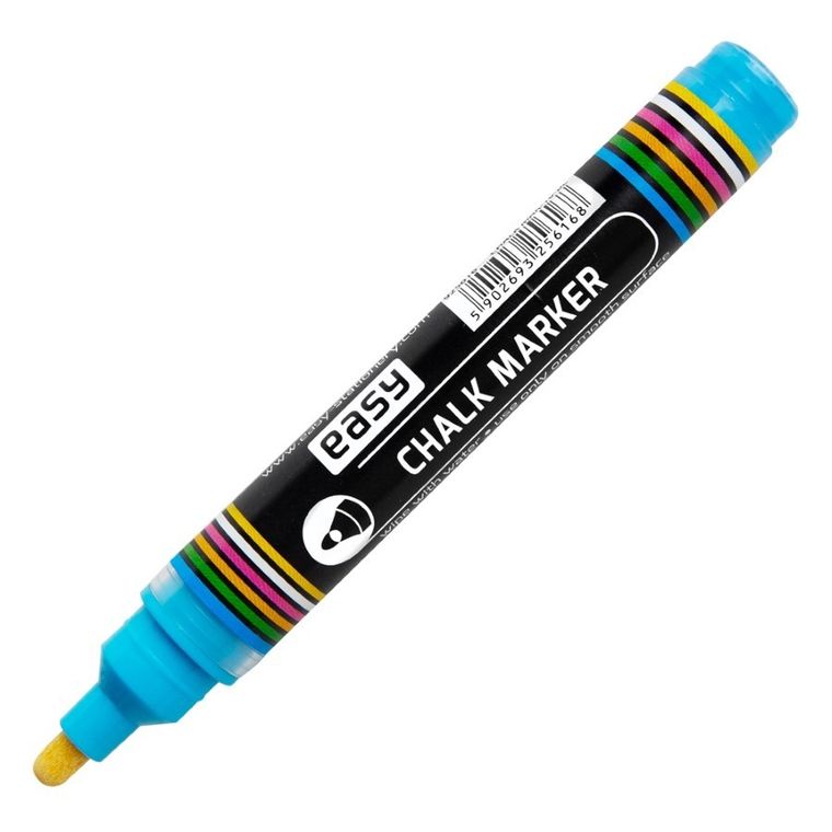 Easy, Chalk Marker, marker kredowy, niebieski, 1,5-3 mm, 12 szt.