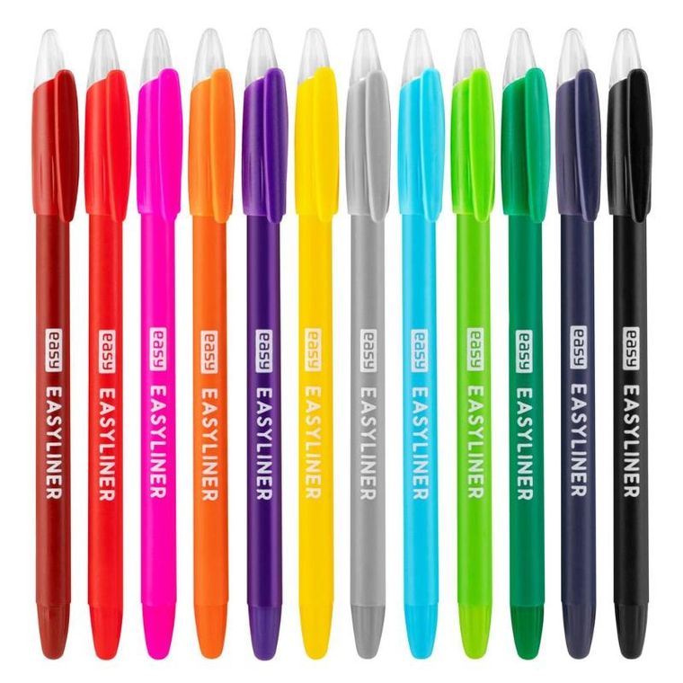 Easy, easyliner, cienkopis, 12 kolorów