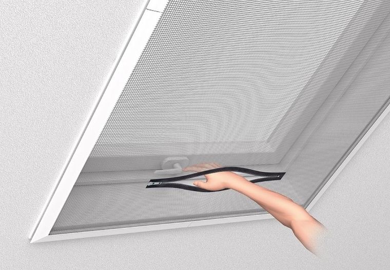 Easy Life Mako, moskitiera na okno połaciowe, biała, 140-170 cm