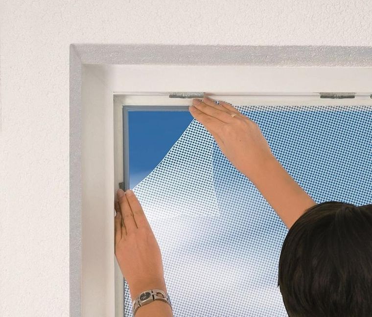 Easy Life Mako, moskitiera okienna, poliester, taśma rzep, biała, 150-180 cm