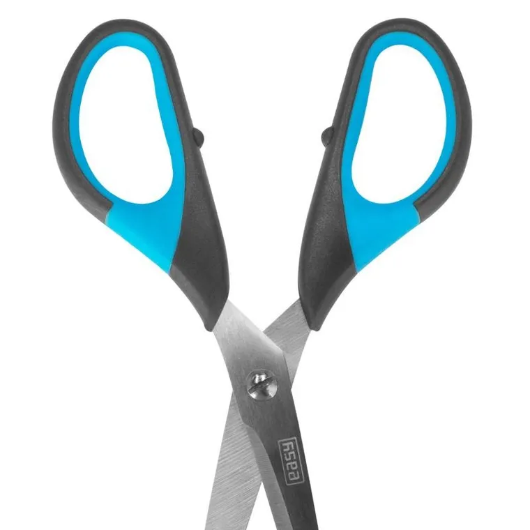 Easy, nożyczki biurowe, gumowa rączka, 16.5 cm