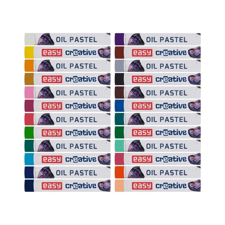 Easy, pastele olejne, 24 kolory, 60-9 mm