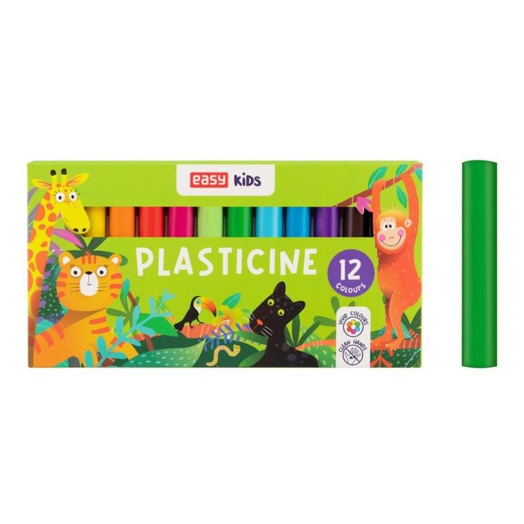 Easy, plastelina, 12 kolorów