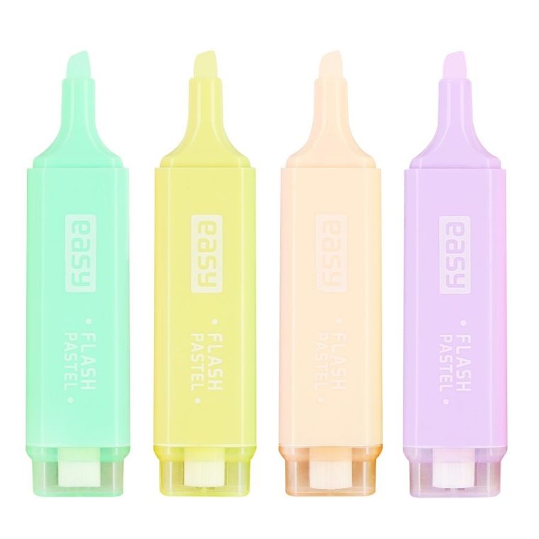 Easy, zakreślacz, 4 mm, 4 kolory